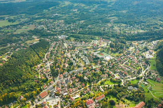 Okolica Apartamentów w Ogrodzie w Polanicy-Zdroju